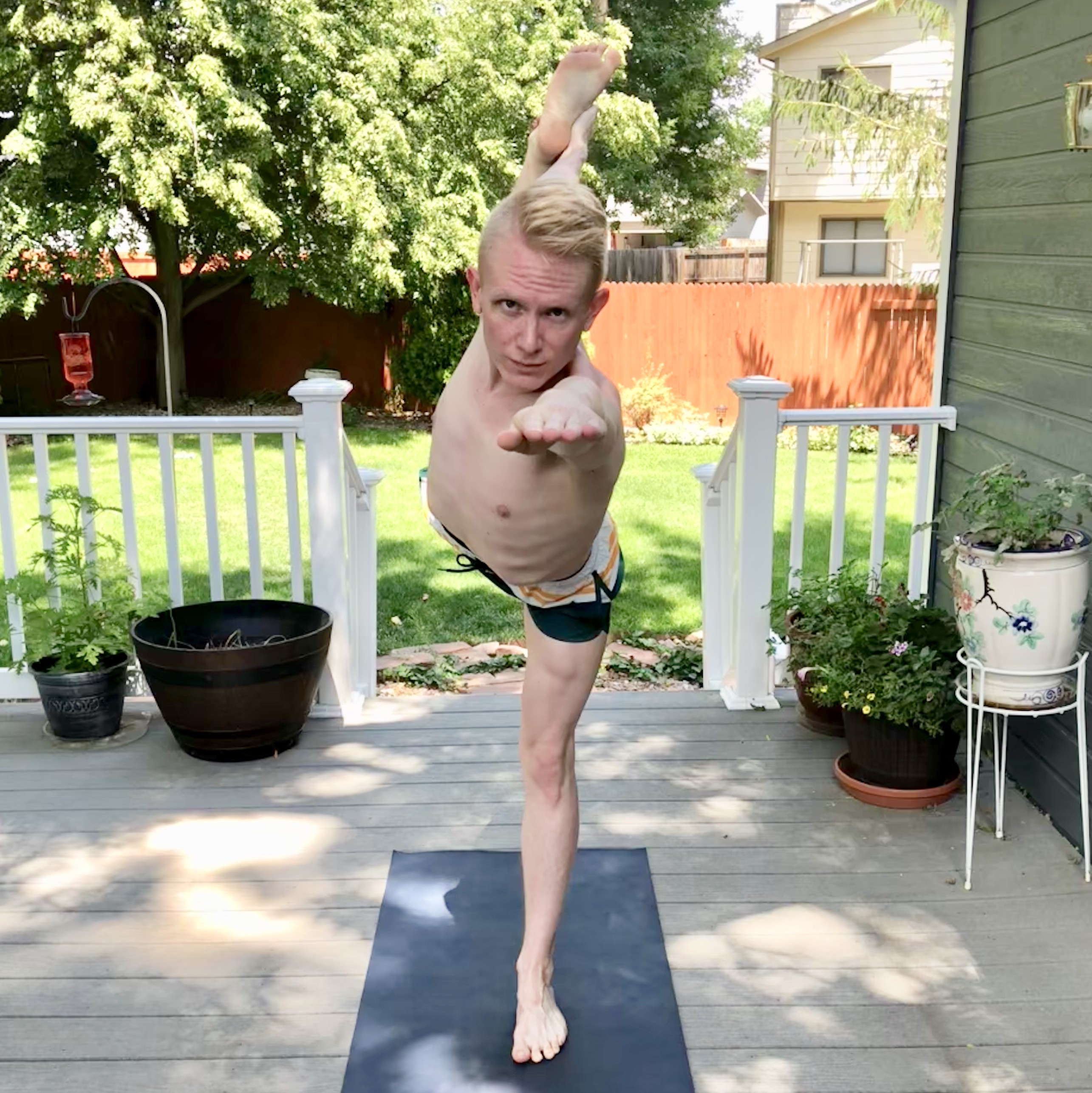 Joshua in asana pose 1