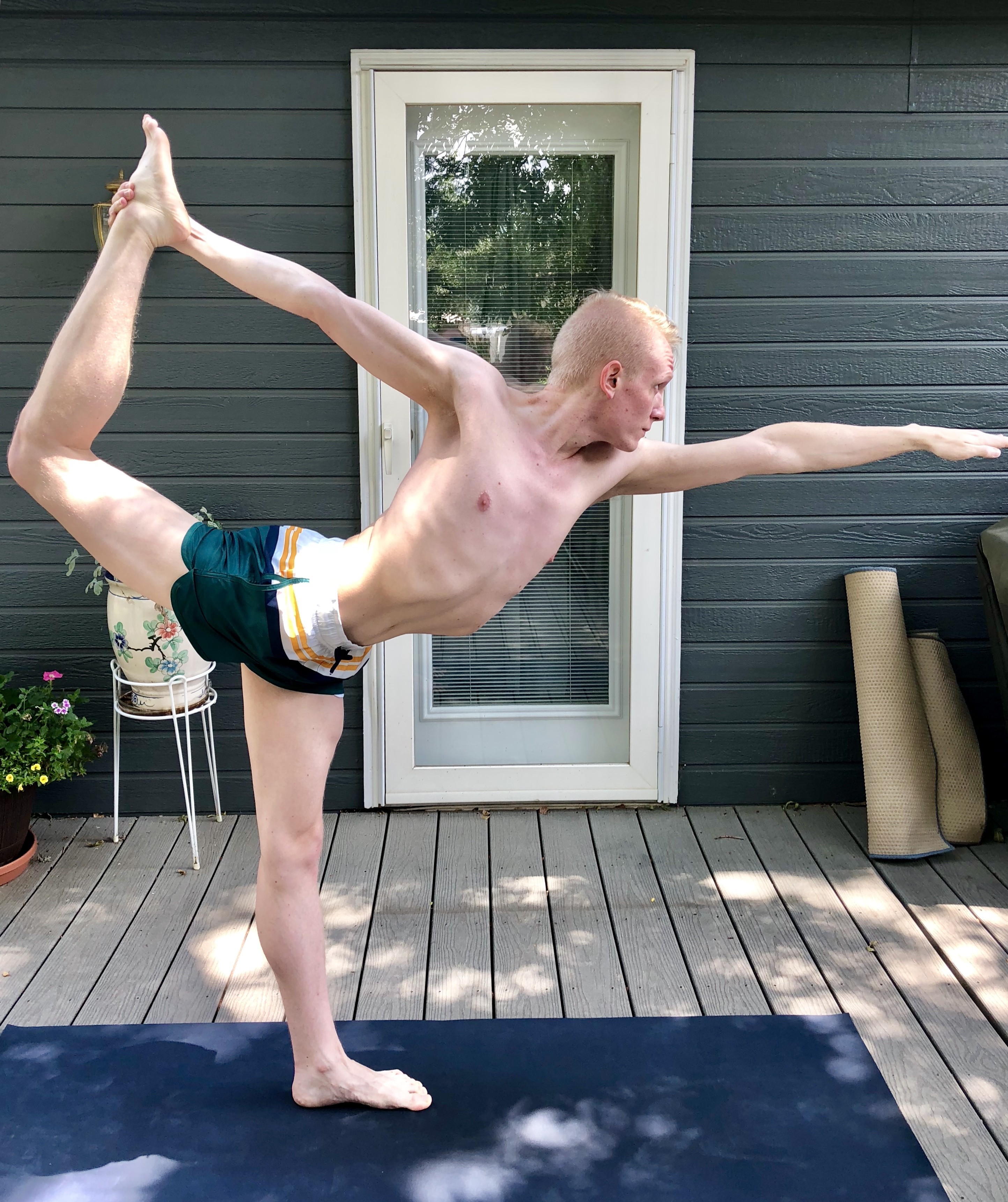 Joshua in asana pose 2